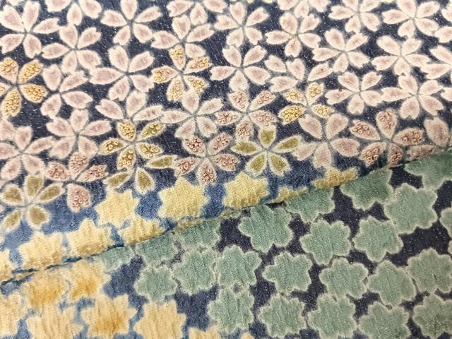 平和屋着物●訪問着　中国三大刺繍　相良刺繍　舞花文　暈し染め　銀通し地　正絹　逸品　AABF0640fy_4