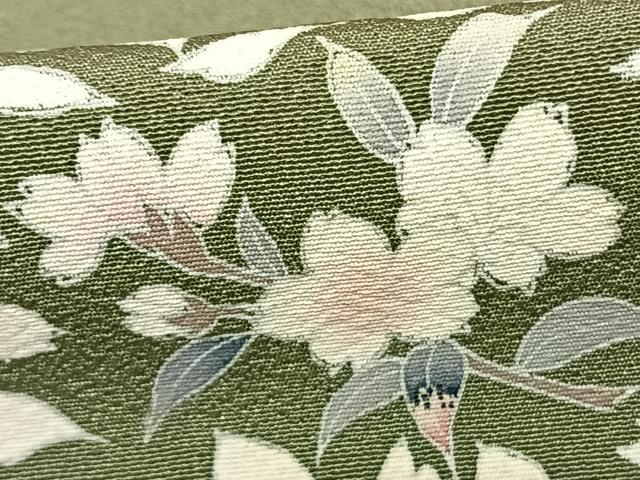 平和屋着物●訪問着　友禅　枝花文　正絹　逸品　AABF0656fy_5