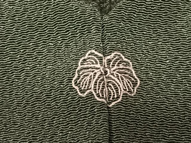 平和屋着物●訪問着　友禅　刺繍　枝花文　暈し染め　金彩　鬼しぼ縮緬　正絹　逸品　AABF0759fy 平和屋着物○訪問着 友禅 刺繍 枝花文 暈し染め 金彩 鬼しぼ縮緬 正絹