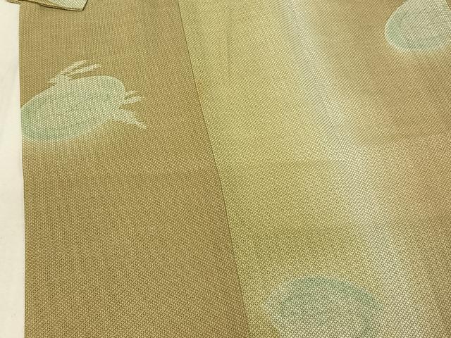 平和屋着物▽道中着　スリーシーズン　春夏秋　塵除け　兎　暈し染め　正絹　逸品　AABF0769jh 平和屋着物▽道中着 スリーシーズン 春夏秋 塵除け 兎 暈し染め 正絹