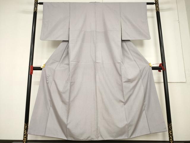 平和屋着物●上質な紬　うさぎ　兎　ワンポイント　正絹　逸品　AABF0907ck