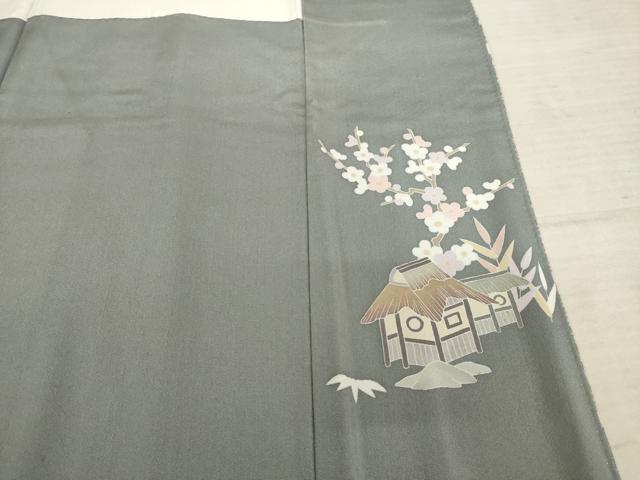 平和屋着物●訪問着　友禅　風景文　正絹　逸品　AABF0938ck_7