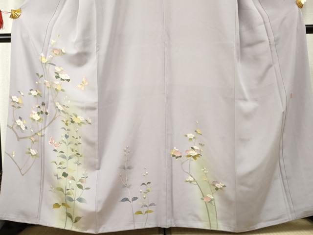 平和屋着物●訪問着　友禅　作家物　花蝶文　暈し染め　さが美扱い　正絹　逸品　AABF1038cs_2