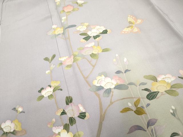 平和屋着物●訪問着　友禅　作家物　花蝶文　暈し染め　さが美扱い　正絹　逸品　AABF1038cs_3