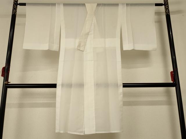 平和屋着物＊夏物　長襦袢　絽　白色　洗える着物　AABF1607jd