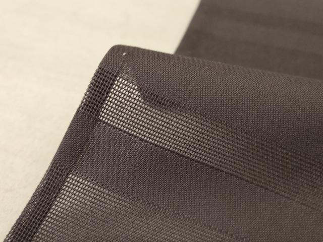 平和屋着物＊夏物　色無地　縞紋紗　黒橡色　正絹　逸品　AABF1637jd 平和屋着物＊夏物 色無地 縞紋紗 黒橡色 正絹 逸品 AABF1637jd 【公式