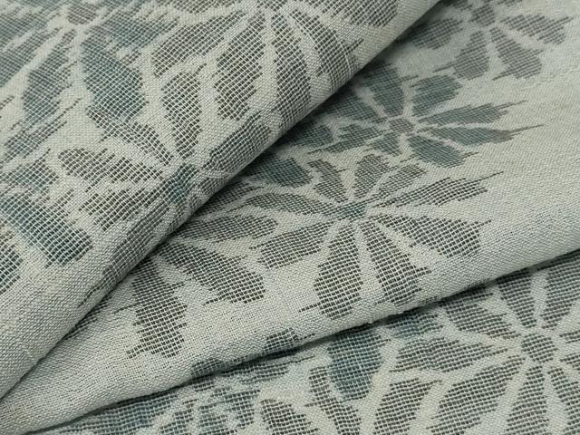 平和屋着物＊夏物　小紋　紗　舞花文　AABF1664jd