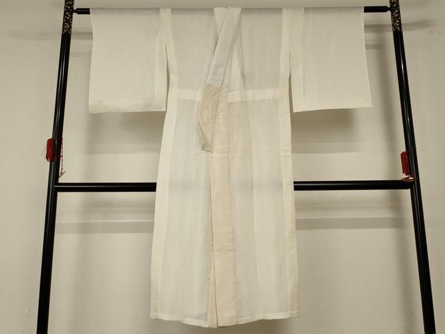 平和屋着物＊夏物　長襦袢　絽　鳥の子色　正絹　逸品　AABF1678jd