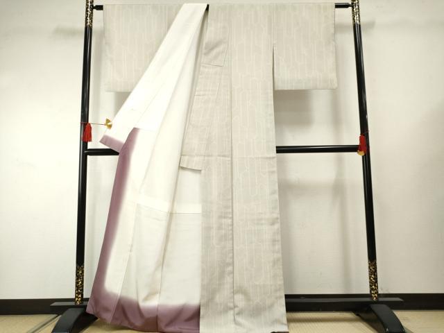 平和屋着物○本塩沢 110亀甲 幾何学文様 正絹 逸品 AABF2063cs 【公式