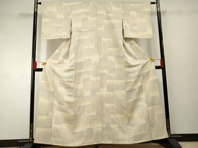 平和屋着物●上質な小紋　枝葉文　芽柳　正絹　逸品　AABF2073cs 平和屋着物○上質な小紋 枝葉文 芽柳 正絹 逸品 AABF2073csの通販 by