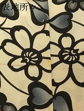 平和屋着物▽上質な小紋　単衣　草花文　正絹　逸品　AABF2548jh_6