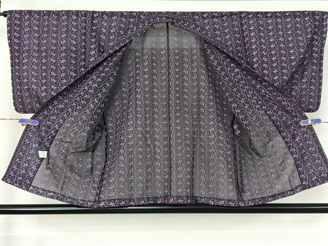 平和屋着物▽道中着　スリーシーズン　春夏秋　塵除け　草葉文　AABF2738jh 平和屋着物▽道中着 スリーシーズン 春夏秋 塵除け 草葉文 AABF2738jh