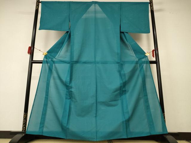 平和屋着物＊夏物　小紋　紗　霞文　洗える着物　AABF2787jd_1