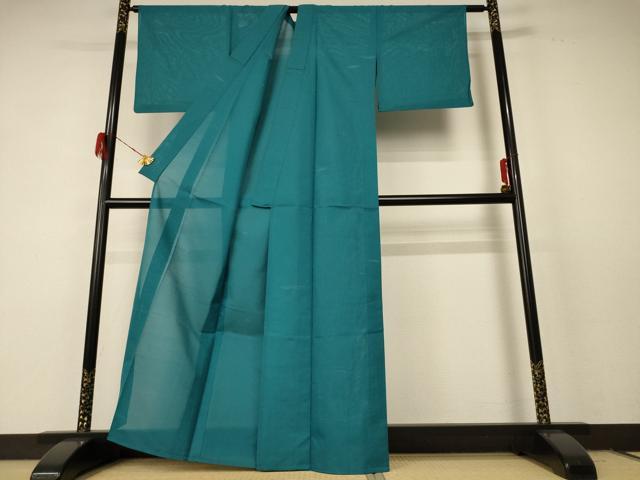 平和屋着物＊夏物　小紋　紗　霞文　洗える着物　AABF2787jd_2
