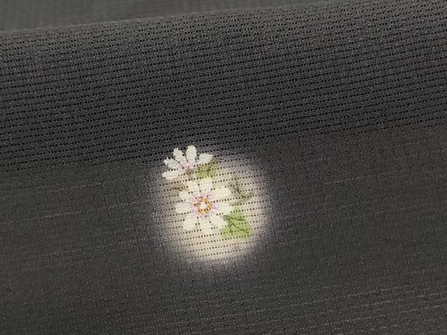 平和屋着物＊夏物　小紋　絽　花丸文　蛍暈し　正絹　逸品　AABF2791jd 平和屋着物＊夏物 小紋 絽 花丸文 蛍暈し 正絹 逸品 AABF2791jd