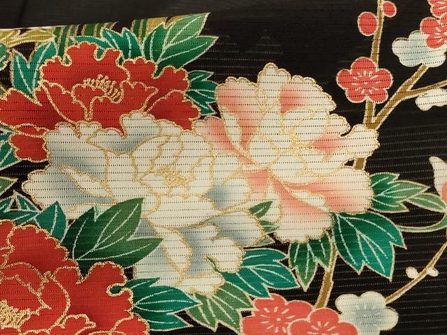 平和屋着物＊夏物　黒留袖　絽　草花文　AABD3344jd 平和屋着物＊夏物 黒留袖 絽 草花文 AABD3344jd : 平和屋ヤフー