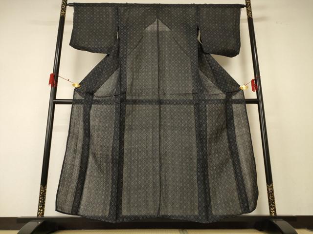 平和屋着物＊夏物　重要無形文化財　本場宮古上布　菱文　苧麻　逸品　AABF2812jd_1