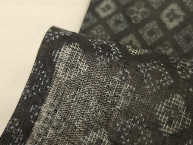 平和屋着物＊夏物　重要無形文化財　本場宮古上布　菱文　苧麻　逸品　AABF2812jd_6