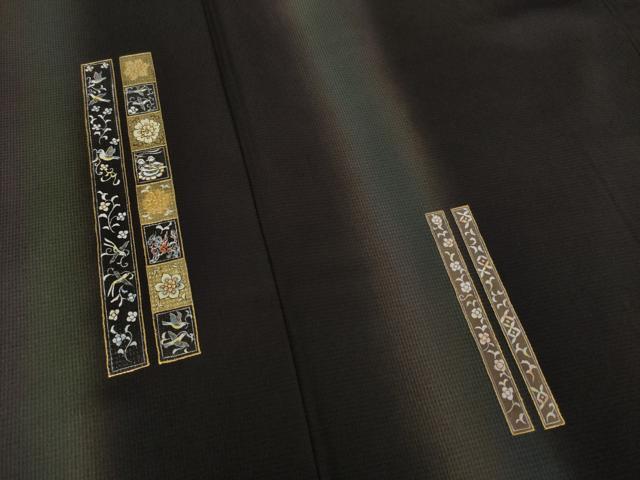 平和屋着物●訪問着　短冊花鳥文　暈し染め　金彩　ロング丈　正絹　逸品　AABF2848ck_3