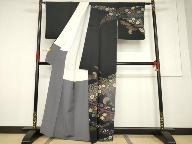 平和屋着物○吉乃一廉 幻の辻が花 訪問着 絞り 舞花文 暈し染め 金彩