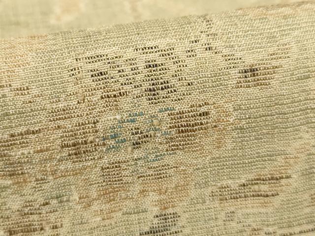 平和屋着物●上質な紬　花唐草文　正絹　逸品　AABF2913ck_6