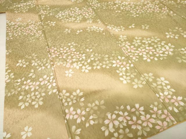 平和屋着物●上質な小紋　舞桜文　暈し染め　正絹　逸品　AABF2914ck_3