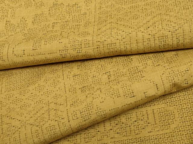 平和屋着物●結城紬　80亀甲　花唐草文　正絹　逸品　AABF2943cs 16,474円