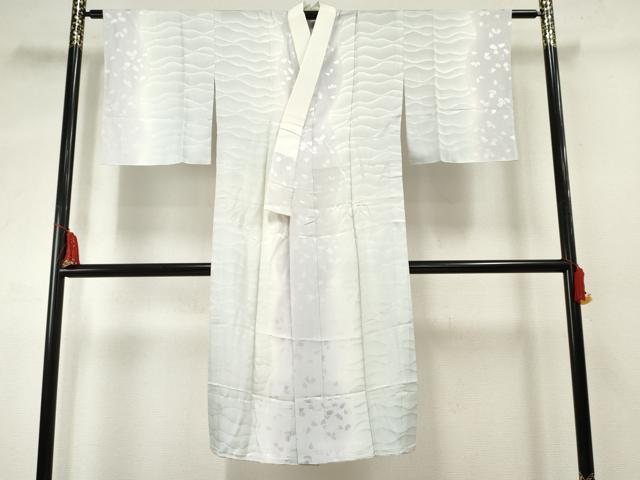 平和屋着物●長襦袢　無双仕立て　舞花地紋　暈し染め　京都きもの友禅扱い　正絹　逸品　AABF2984cs