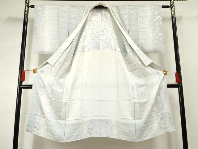 平和屋着物●長襦袢　無双仕立て　舞花地紋　暈し染め　京都きもの友禅扱い　正絹　逸品　AABF2984cs