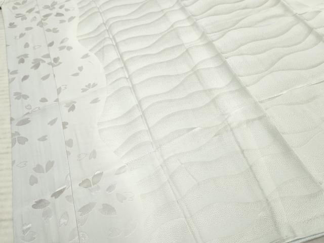 平和屋着物●長襦袢　無双仕立て　舞花地紋　暈し染め　京都きもの友禅扱い　正絹　逸品　AABF2984cs