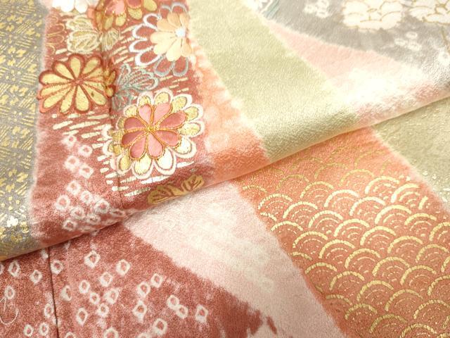 平和屋着物●創業460年・千總　訪問着　正絹　逸品　AABF2997cs