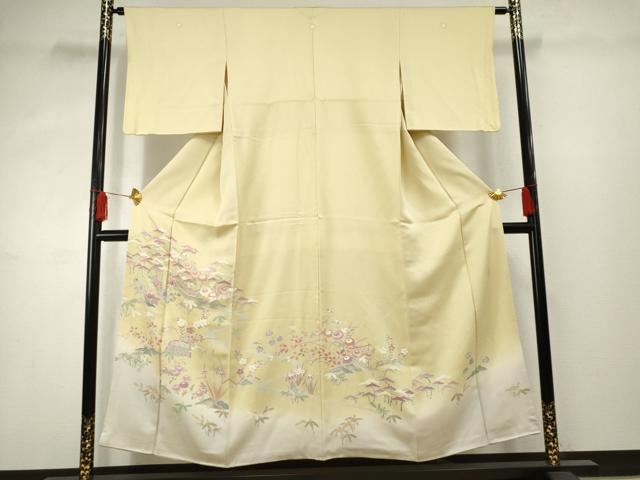 平和屋着物●名門・上野家　上野街子　清染居　訪問着　松　金彩　正絹　逸品　未使用　CABE2251yc 週替わりSALE第一弾！】【清染居 上野街子】 特選本手描京友禅色留袖