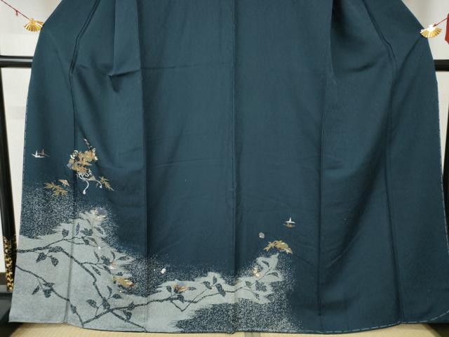 平和屋着物●訪問着　竹屋町刺繍　雪輪吉祥文　金彩　背抜き仕立て　正絹　逸品　未使用　AABF3340nf_2