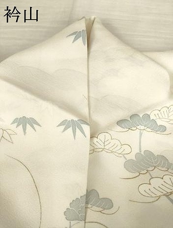 平和屋着物●訪問着　駒刺繍　舞花文　金彩　正絹　逸品　AABF3581ck_7