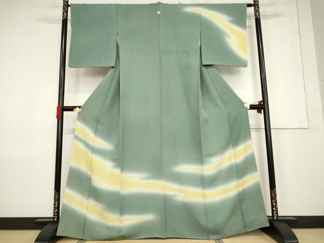 平和屋着物●訪問着　霞文　暈し染め　伊勢丹扱い　正絹　逸品　AABF3587ck