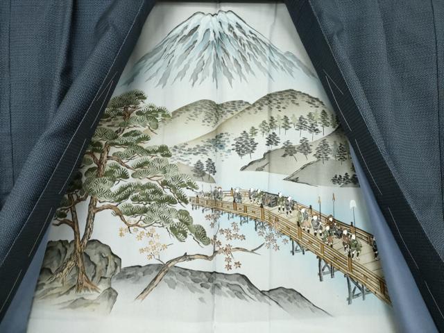 平和屋着物○男性 本場大島紬 アンサンブル 100亀甲 総詰め 手織り