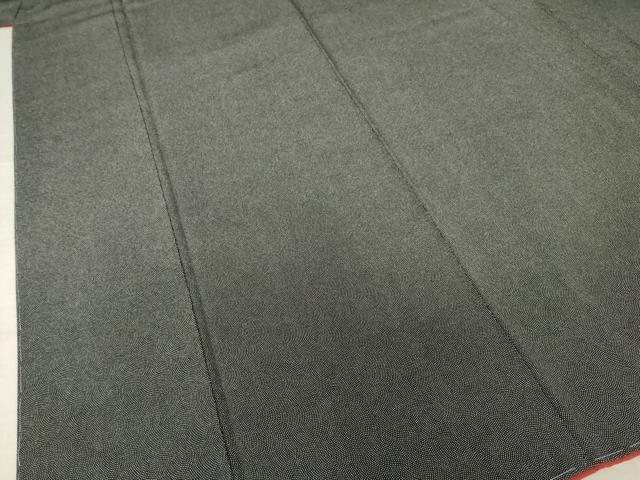 平和屋着物●小紋師　飯島輝也　江戸小紋　鮫小紋柄　黒地　正絹　逸品　AABF3952ck_3