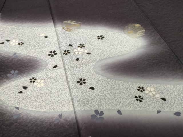 平和屋着物●訪問着　流水花丸文　暈し染め　金彩　正絹　逸品　AABF3995ck 平和屋着物○訪問着 流水花丸文 暈し染め 金彩 正絹 逸品 AABF3995ck