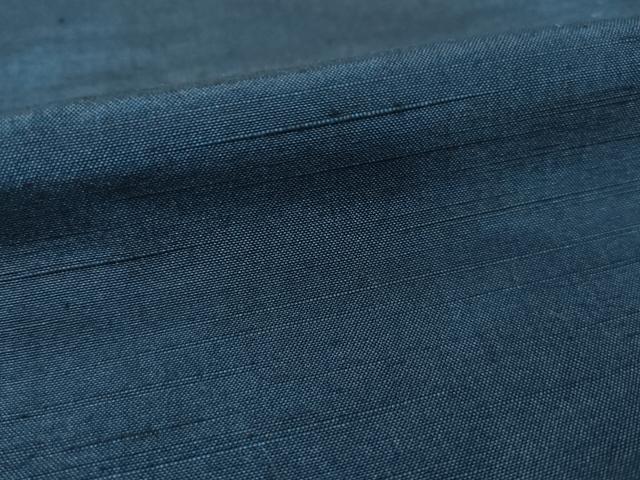 平和屋着物●男性　紬　アンサンブル　色無地　青褐色　正絹　逸品　未使用　AABF3998ck_4