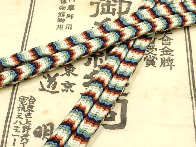 平和屋着物●極上　有職組紐道明　帯締め　御岳組　宮内庁御用　国立博物館御用　東京芸術大学御用 　逸品　AABF4118ay
