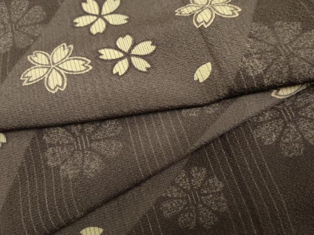 平和屋着物●上質な小紋　舞桜　正絹　逸品　AABF4318cs 平和屋着物○上質な小紋 舞桜 正絹 逸品 AABF4318csの通販はau PAY
