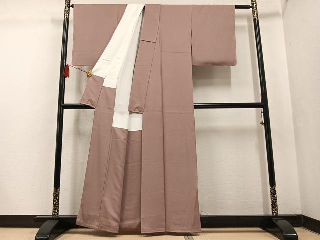 平和屋着物●上質な色無地 赤白橡色 正絹 逸品 未使用 AABF4444ph 平和屋着物●上質な色無地 赤白橡色 正絹 逸品 未使用 AABF4444ph