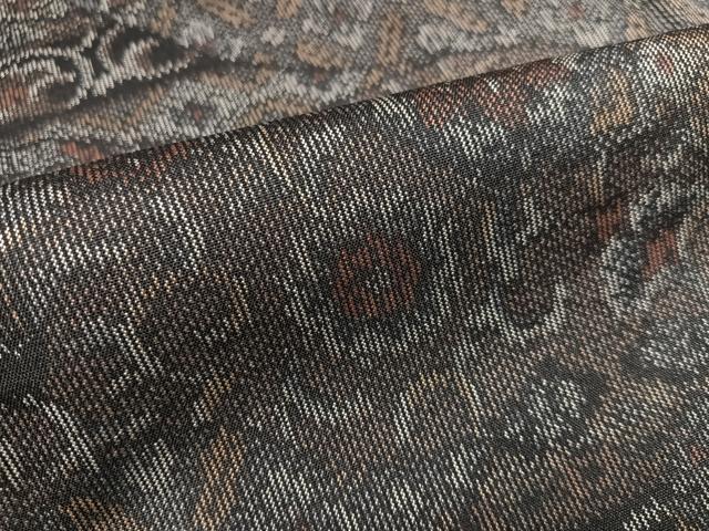 平和屋着物●上質な紬　花尽くし　正絹　逸品　未使用　AABF4469ph_5
