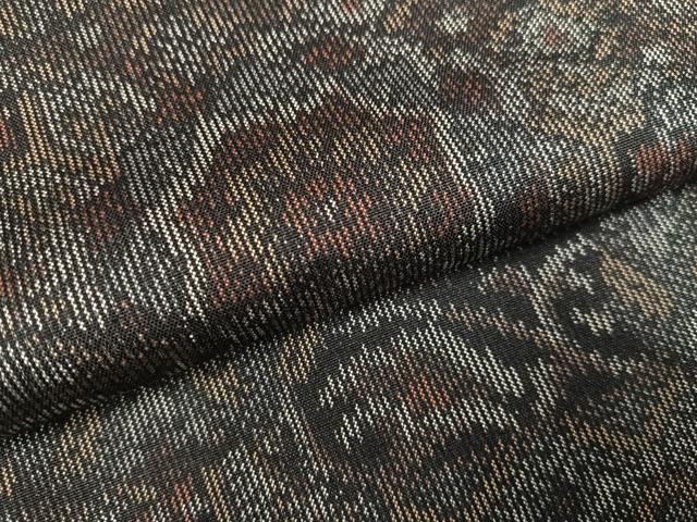 平和屋着物●上質な紬　花尽くし　正絹　逸品　未使用　AABF4469ph_4