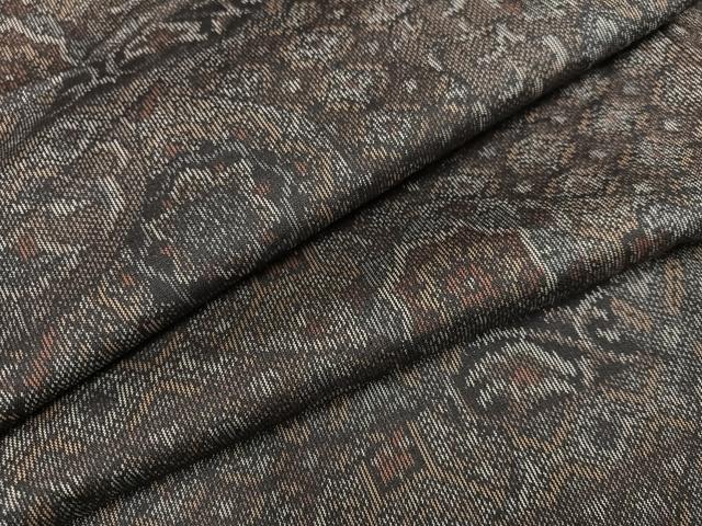 平和屋着物●上質な紬　花尽くし　正絹　逸品　未使用　AABF4469ph