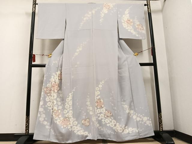 平和屋着物●訪問着　舞花文　金彩　正絹　逸品　AABF4520ph