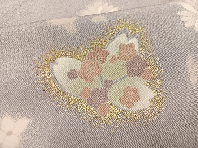 平和屋着物○訪問着 舞花文 金彩 正絹 逸品 AABF4520ph