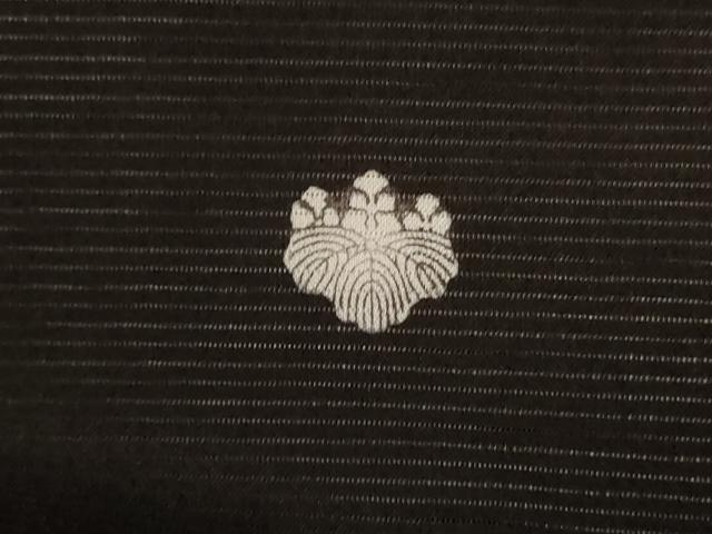平和屋着物＊夏物　黒留袖　絽　刺繍　飛鶴文　金彩　洗える着物　AABF5049jd_6