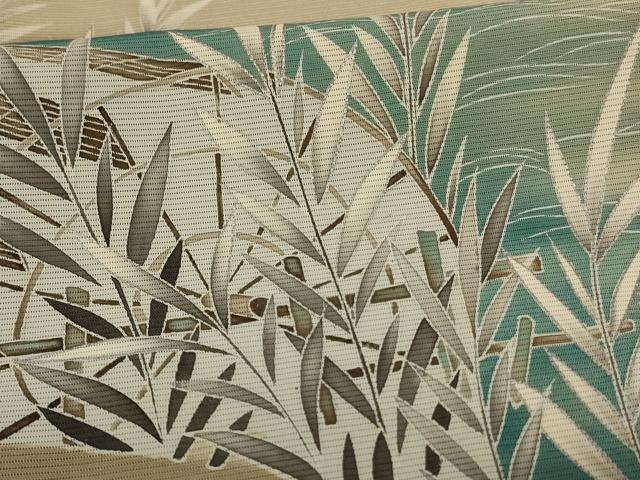 平和屋着物＊夏物　色留袖　絽　風景文　銀彩　洗える着物　AABF5063jd_5