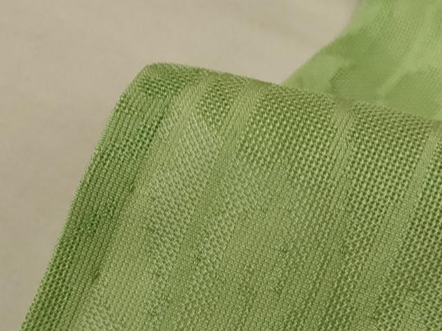 平和屋着物＊夏物 色無地 花唐草紋紗 苗色 正絹 逸品 AABF5106jdの通販